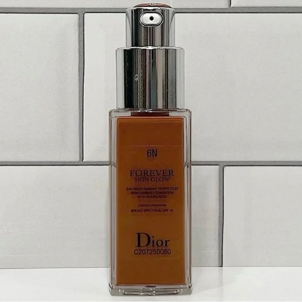 Dior 6N Neutral Dark Forever Skin Glow Foundation .67oz